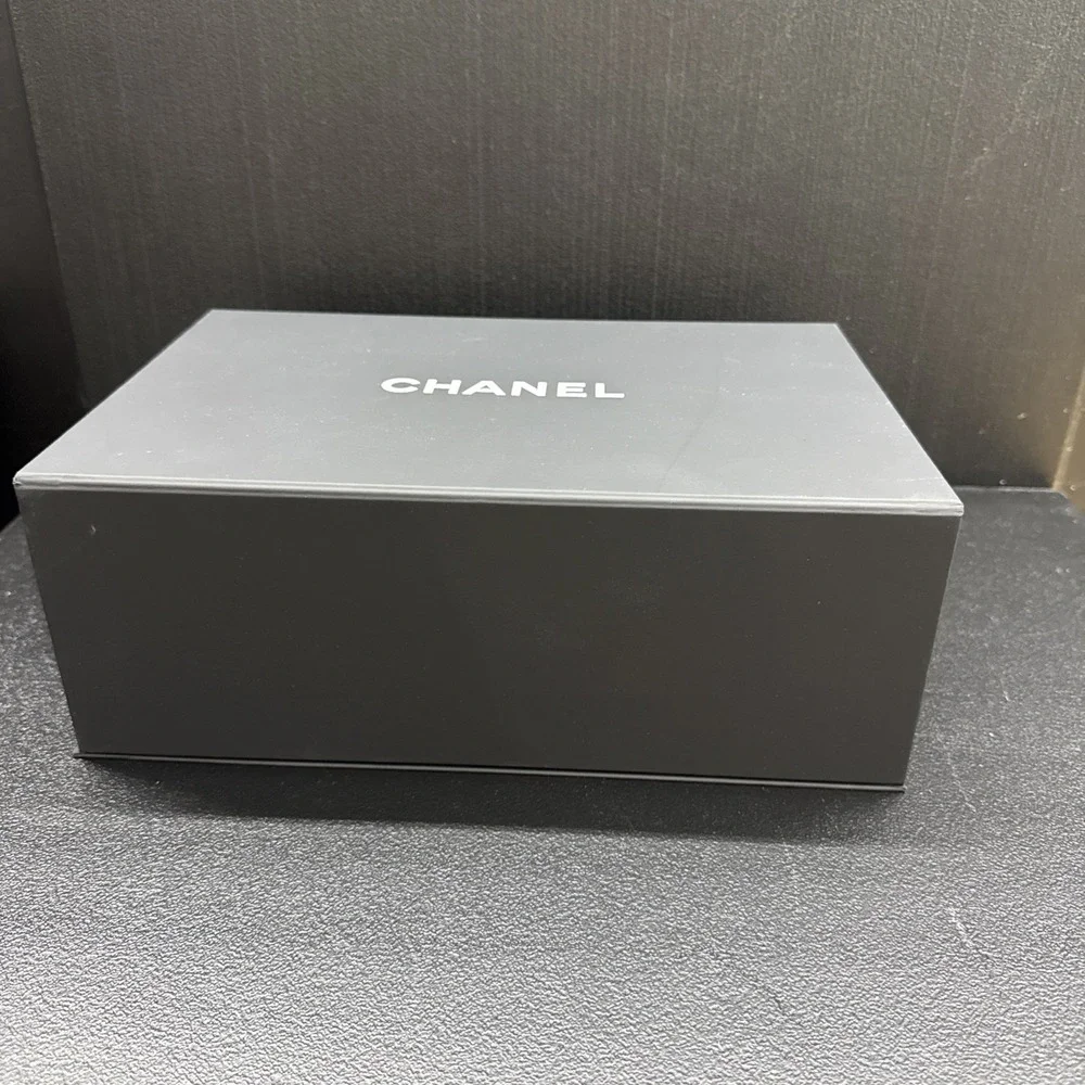 Chanel Magnetic Fold Empty Purse Storage Box Tissue 12X 8X 4.5 Small 1687